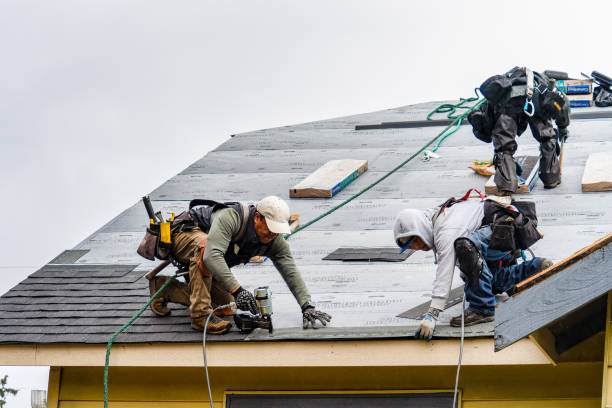 Professional Roofing technician working in Fombell, PA